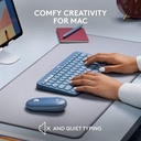 Teclado Bluetooth Logitech K380 Qwerty Azul Arandano