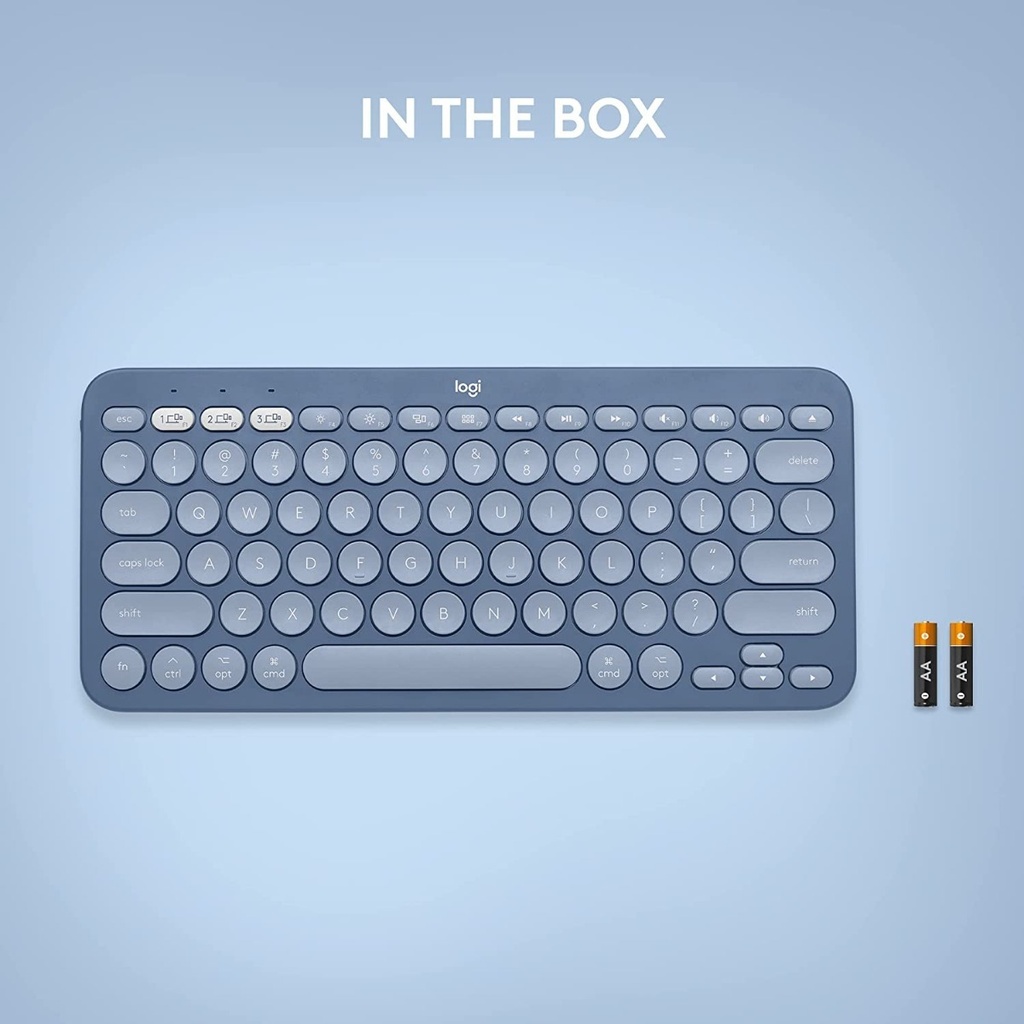 Teclado Bluetooth Logitech K380 Qwerty Azul Arandano