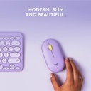 Mouse Inalámbrico Logitech Pebble M350 Limonada De Lavanda