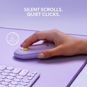 Mouse Inalámbrico Logitech Pebble M350 Limonada De Lavanda
