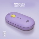 Mouse Inalámbrico Logitech Pebble M350 Limonada De Lavanda