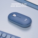 Mouse Inalámbrico Logitech  Pebble M350 Arandano