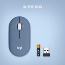 Mouse Inalámbrico Logitech  Pebble M350 Arandano