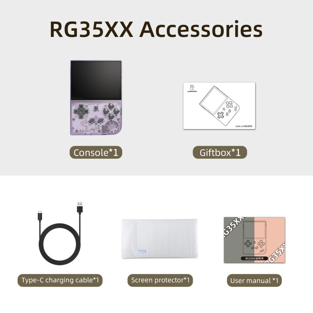 128G Anbernic RG35XX Color Blanco