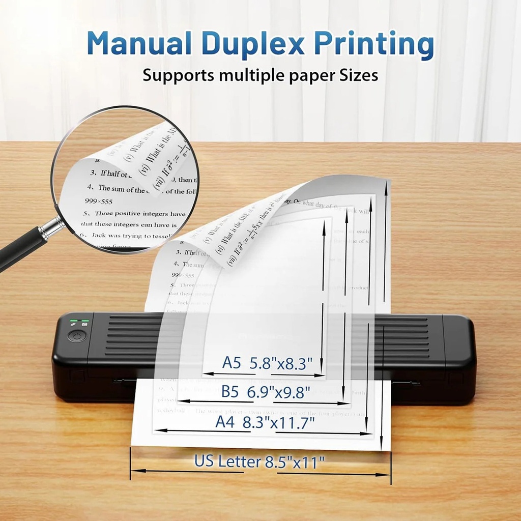 Impresora Portátil Phomemo P831 Térmica Sin Tinta 300dpi Negro