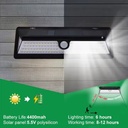 Lámpara De Pared Ip65 90led Luz Blanca 5000k Negro