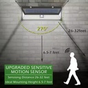 Lámpara De Pared Ip65 90led Luz Blanca 5000k Negro