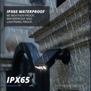 Luz Solar 4 Led Potente Exterior Con Sensor Movimiento Pared Negro