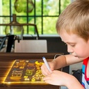Pizarra Magica Tableta 20x30 Cm Luz Led Usb Acrilico