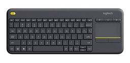 Teclado inalámbrico Logitech K400 Plus QWERTY ingles color negro