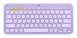 Teclado Bluetooth Logitech K380 Qwerty Inglés Us Color Lavender Lemonade